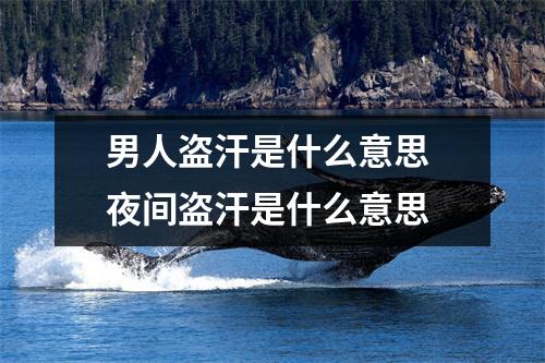 男人盗汗是什么意思 夜间盗汗是什么意思