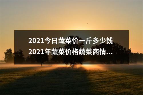 2021今日蔬菜价一斤多少钱 2021年蔬菜价格蔬菜商情网