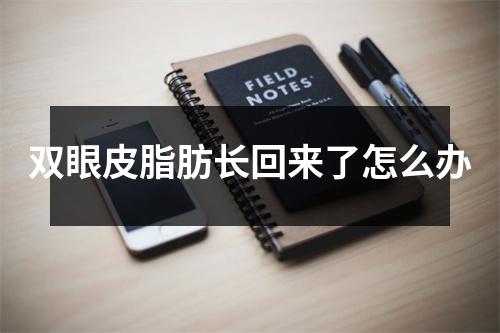 双眼皮脂肪长回来了怎么办