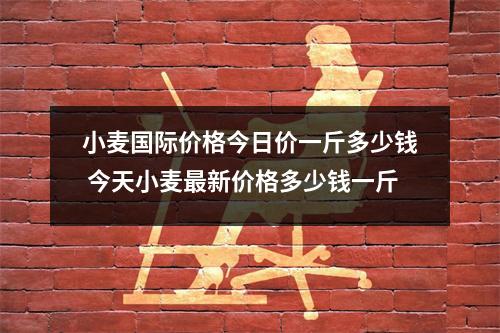 小麦国际价格今日价一斤多少钱 今天小麦最新价格多少钱一斤