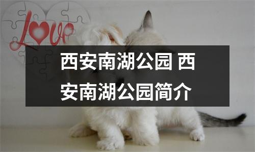 西安南湖公园 西安南湖公园简介