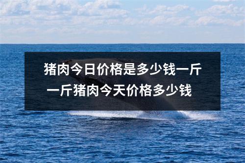 猪肉今日价格是多少钱一斤 一斤猪肉今天价格多少钱 猪肉今日价格是多少钱一斤 一斤猪肉今天价格多少钱