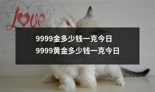 9999金多少钱一克今日 9999黄金多少钱一克今日
