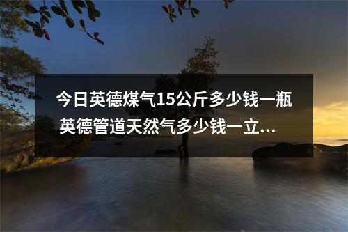 今日英德煤气15公斤多少钱一瓶 英德管道天然气多少钱一立方