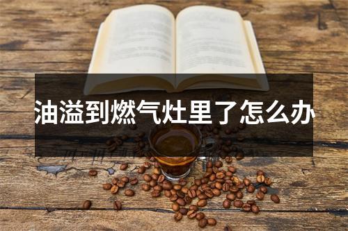 油溢到燃气灶里了怎么办 油溢到燃气灶里了怎么办