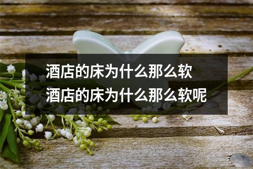 酒店的床为什么那么软 酒店的床为什么那么软呢