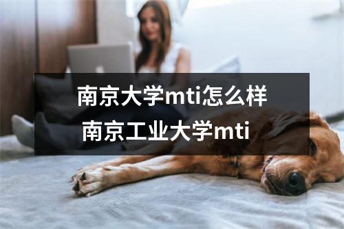 南京大学mti怎么样 南京工业大学mti