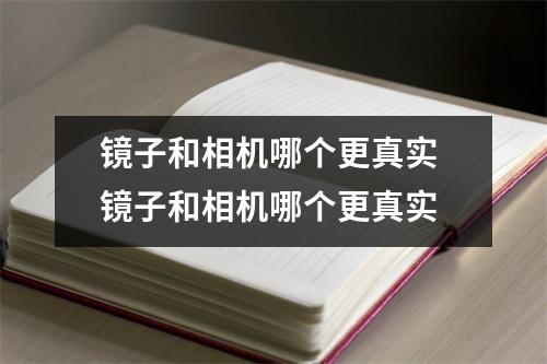 镜子和相机哪个更真实 镜子和相机哪个更真实