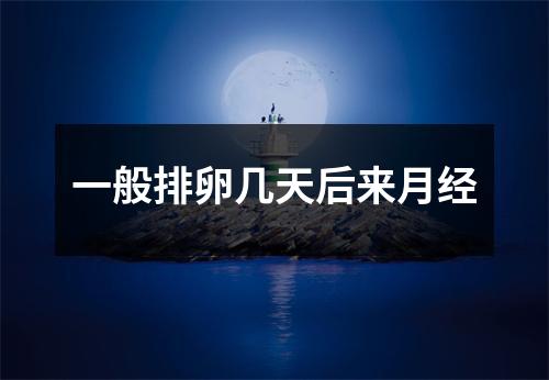 一般排卵几天后来月经