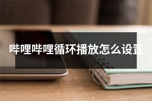 哔哩哔哩循环播放怎么设置 哔哩哔哩循环播放怎么设置