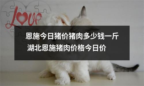 恩施今日猪价猪肉多少钱一斤 湖北恩施猪肉价格今日价