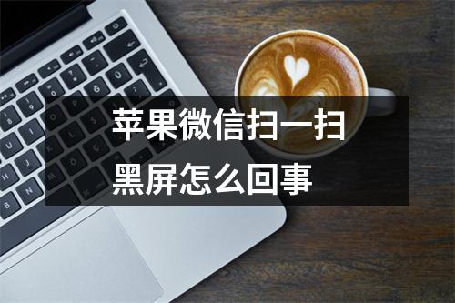 苹果微信扫一扫黑屏怎么回事 苹果微信扫一扫黑屏怎么回事