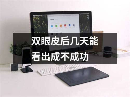 双眼皮后几天能看出成不成功
