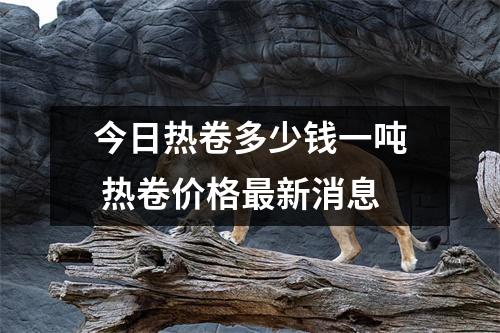 今日热卷多少钱一吨 热卷价格最新消息