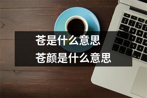 苍是什么意思 苍颜是什么意思