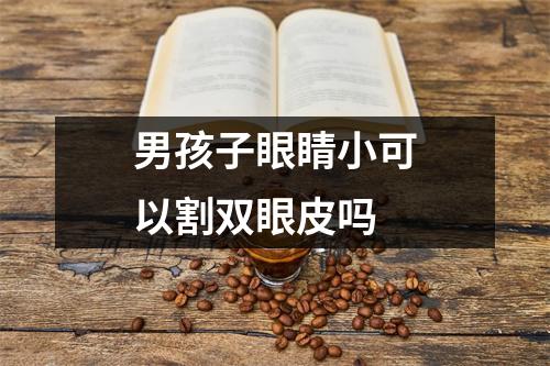 男孩子眼睛小可以割双眼皮吗