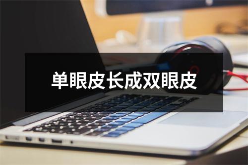 单眼皮长成双眼皮