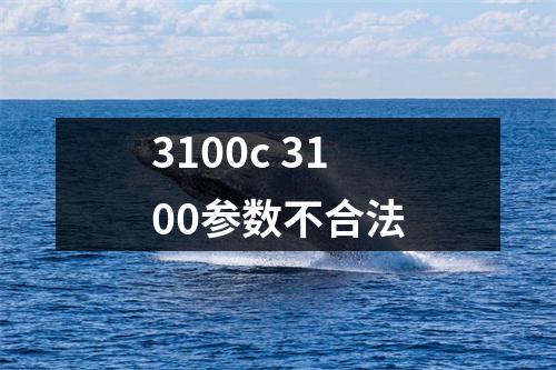 3100c 3100参数不合法