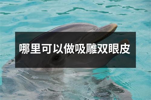 哪里可以做吸雕双眼皮