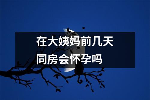 在大姨妈前几天同房会怀孕吗