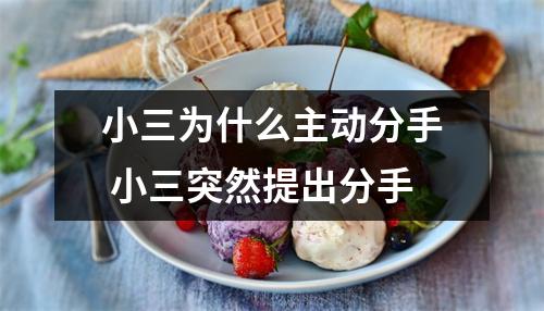 小三为什么主动分手 小三突然提出分手