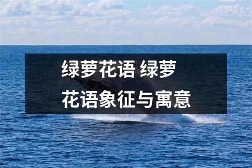 绿萝花语 绿萝花语象征与寓意 绿萝花语 绿萝花语象征与寓意