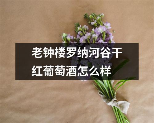 老钟楼罗纳河谷干红葡萄酒怎么样