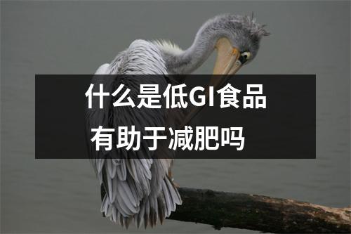 什么是低GI食品 有助于减肥吗