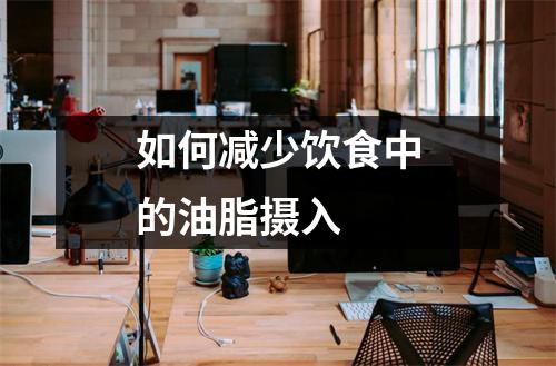 如何减少饮食中的油脂摄入
