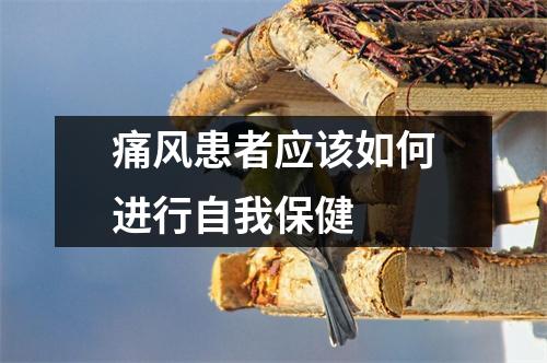 痛风患者应该如何进行自我保健