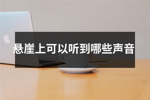 悬崖上可以听到哪些声音