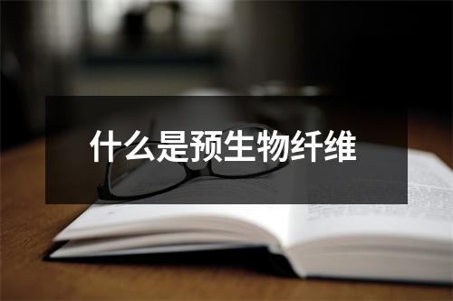 什么是预生物纤维
