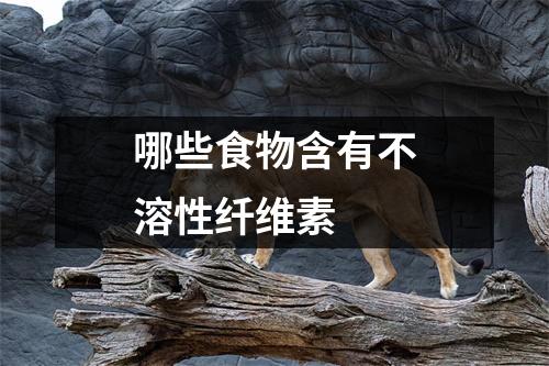 哪些食物含有不溶性纤维素