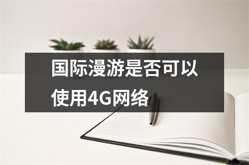 国际漫游是否可以使用4G网络