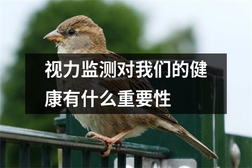 视力监测对我们的健康有什么重要性 