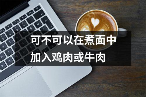 可不可以在煮面中加入鸡肉或牛肉