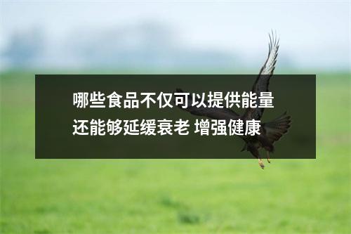 哪些食品不仅可以提供能量 还能够延缓衰老 增强健康 