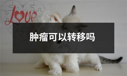 肿瘤可以转移吗 肿瘤可以转移吗