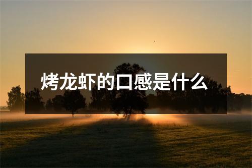 烤龙虾的口感是什么 烤龙虾的口感是什么