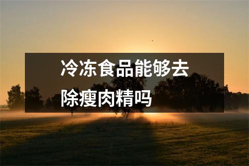 冷冻食品能够去除瘦肉精吗 
