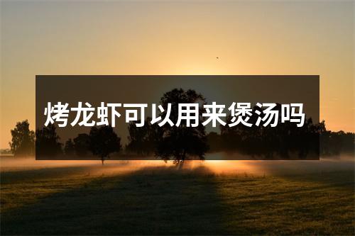 烤龙虾可以用来煲汤吗 烤龙虾可以用来煲汤吗