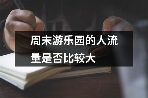周末游乐园的人流量是否比较大 