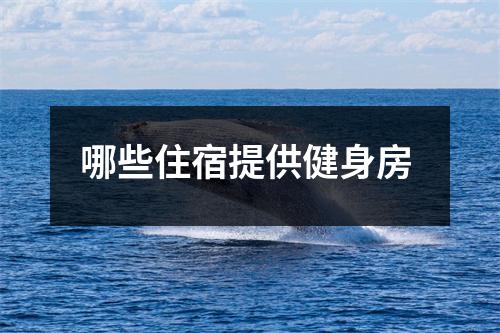 哪些住宿提供健身房 