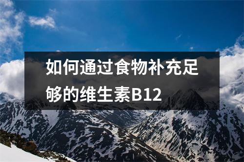 如何通过食物补充足够的维生素B12