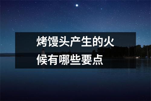 烤馒头产生的火候有哪些要点 烤馒头产生的火候有哪些要点