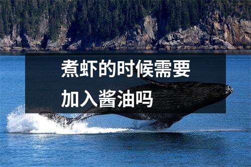 煮虾的时候需要加入酱油吗