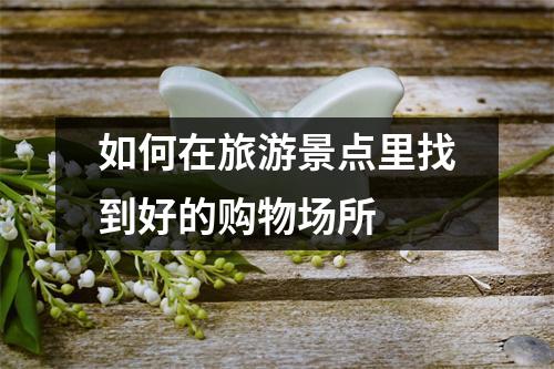 如何在旅游景点里找到好的购物场所