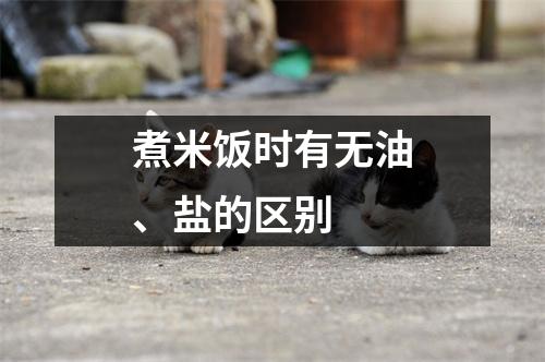煮米饭时有无油、盐的区别 