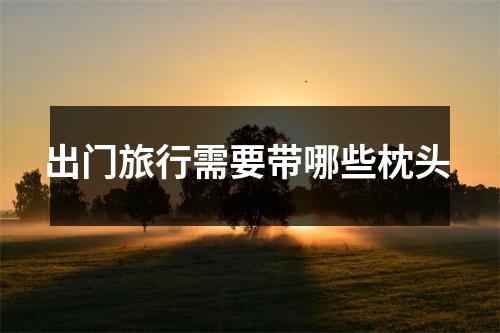 出门旅行需要带哪些枕头