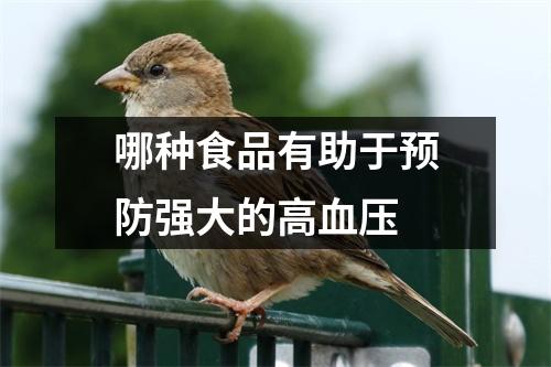 哪种食品有助于预防强大的高血压